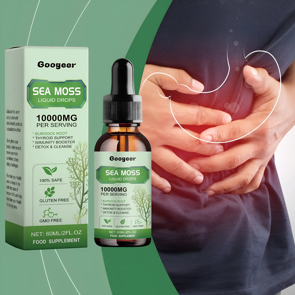 Googeer Sea Moss Liquid Drops 60ml bottle for body treatment