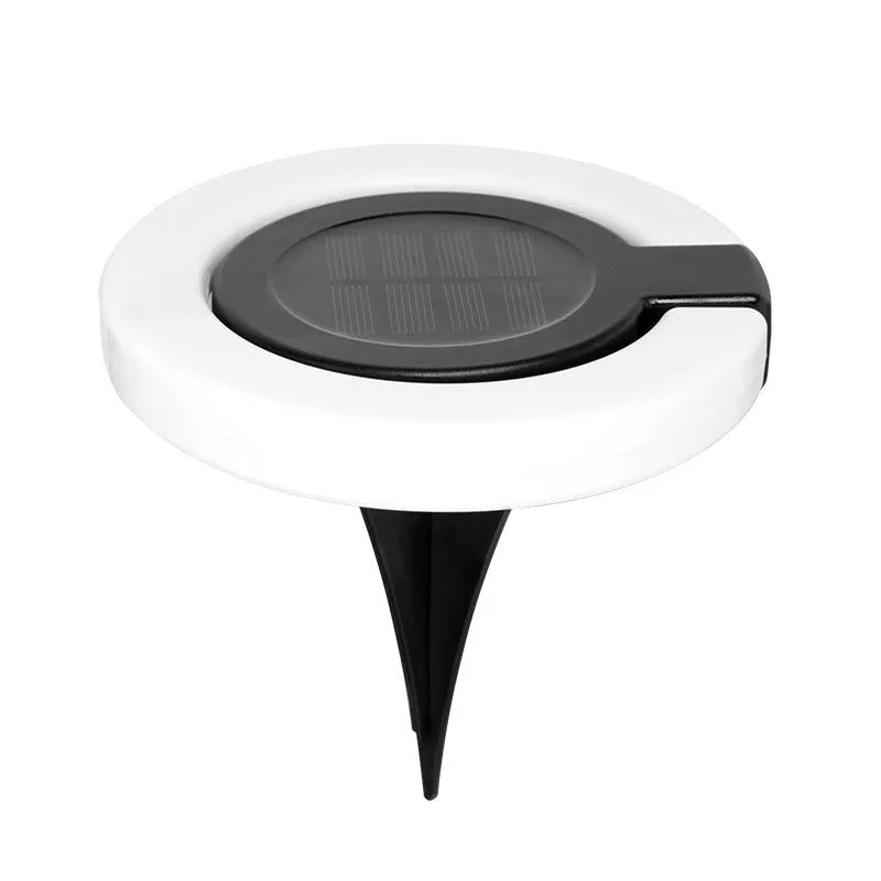 Solar underground light with linear design showing dual floor and wall mounting options