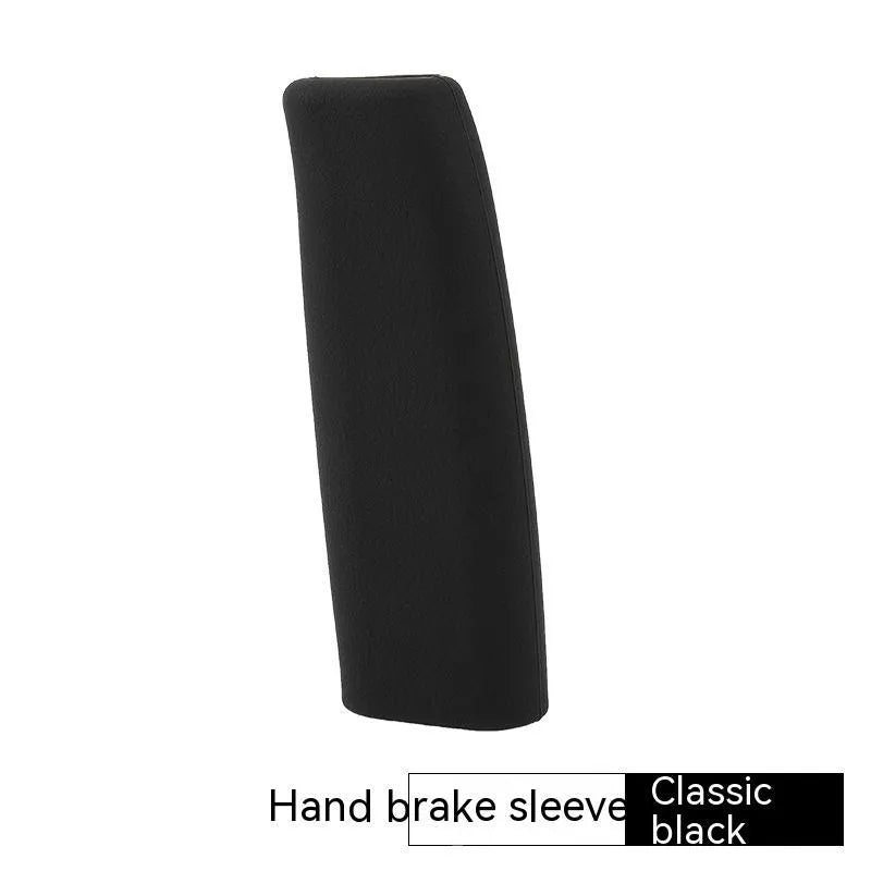 Universal silicone handbrake sleeve for cars in black, gray, beige, red, and blue colours