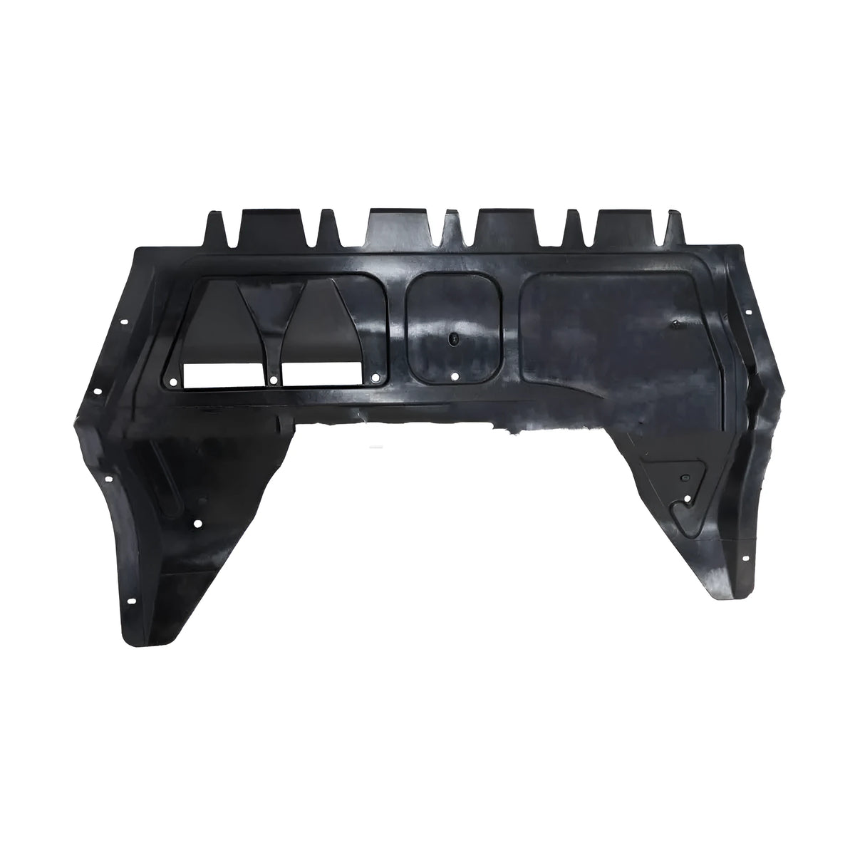 Black engine lower guard plate for Volkswagen Beetle 12-17 and Jetta 13-16 with OEM part 5C0825237D