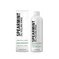 100ml bottle of spearmint oil pulling rinse mouthwash with clove and peppermint oils