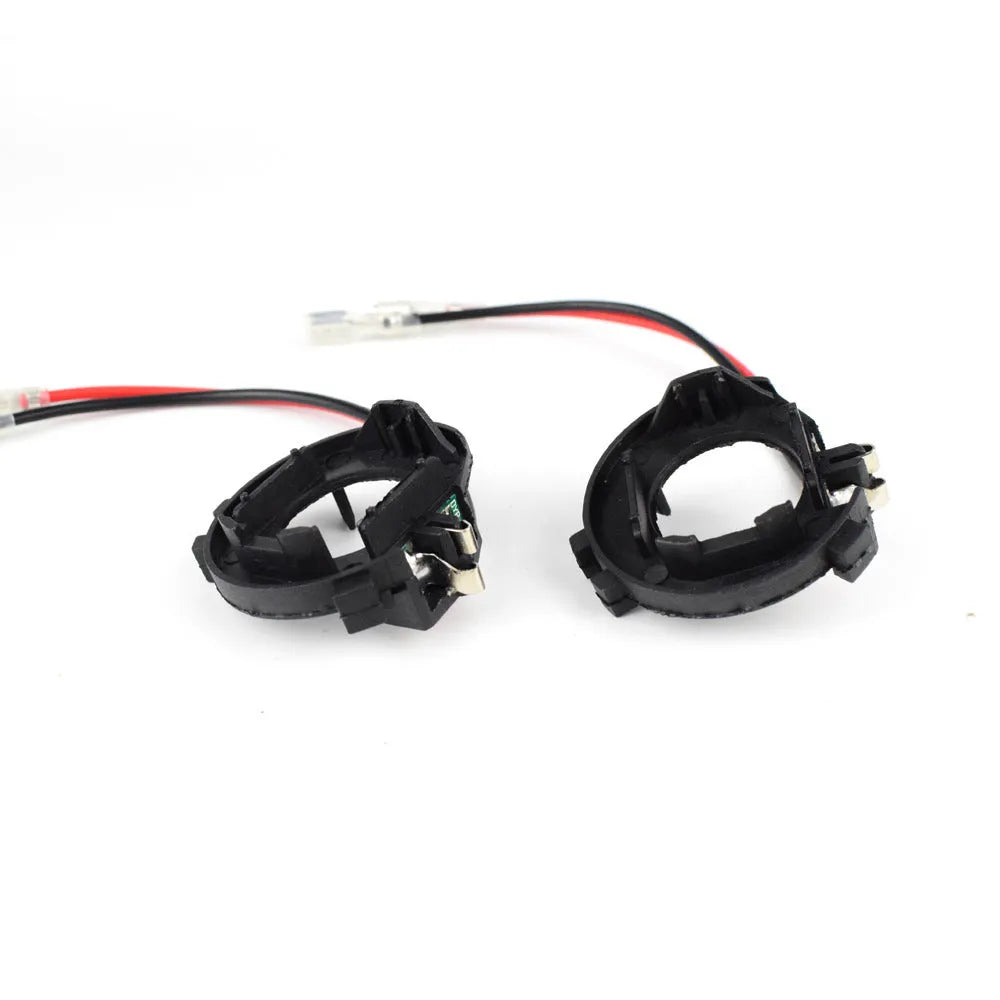 Black H7 LED bulb conversion adapter bracket for Volkswagen Golf, GTI, and Jetta models
