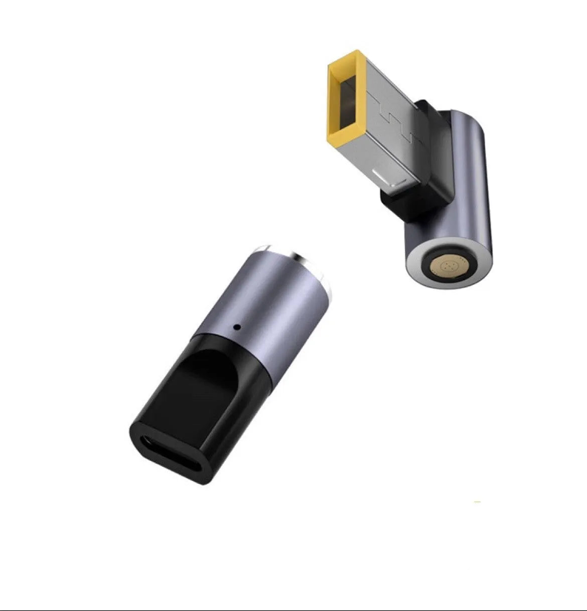 Magnetic charging cable for Lenovo smartphones showing Type-C connector and square port with 1.8m cable length