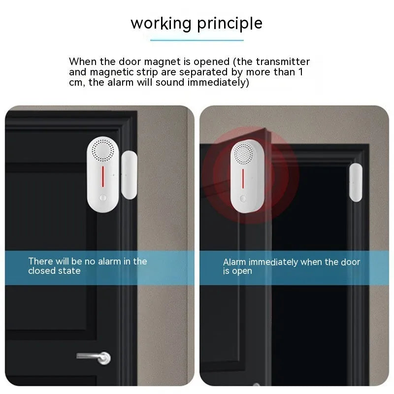 WiFi door magnetic sensor alarm for wireless window and door security