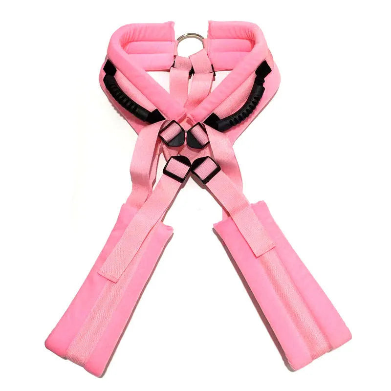 Nylon backpack swing couple binding auxiliary supply in black pink and red colour options