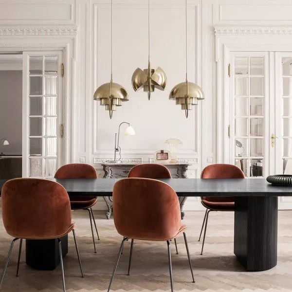 Half circle bedroom dining room chandelier with LED light, alloy chrome finish, gold colour, 1-light cable connection