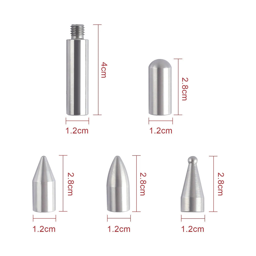 Three-piece alloy steel car dent repair hook crowbar tool set for automotive bodywork panel maintenance