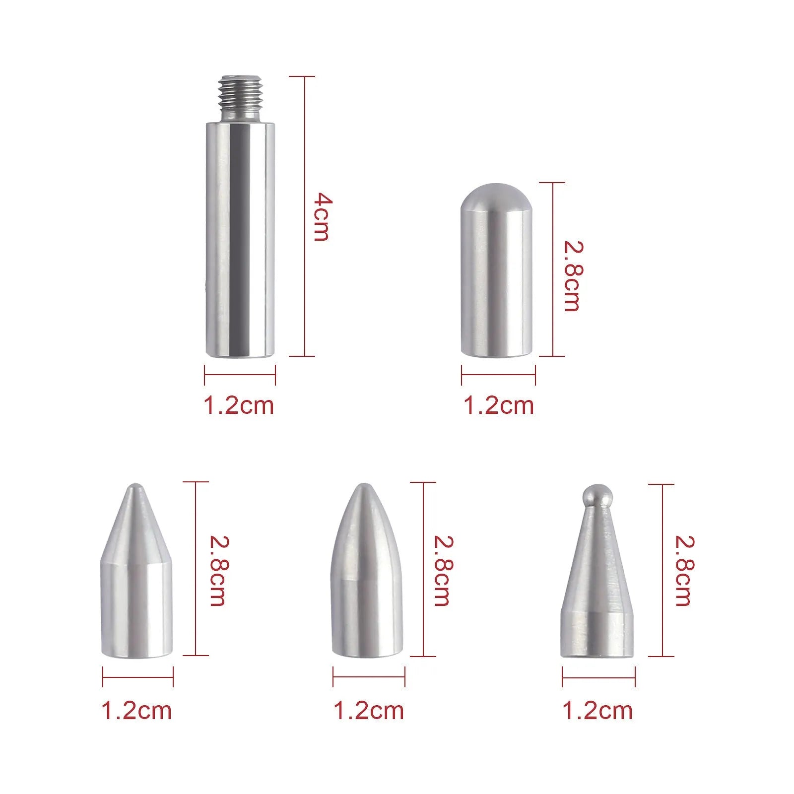 Three-piece alloy steel car dent repair hook crowbar tool set for automotive bodywork panel maintenance