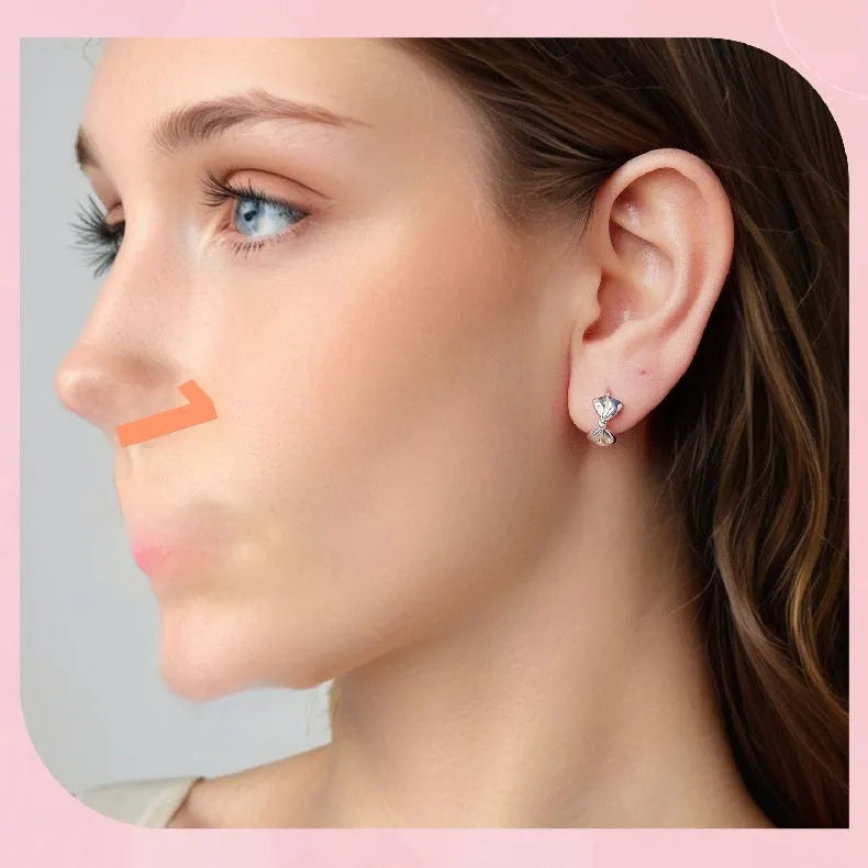 925 silver bow earrings with electroplated finish in BSE1196 colour fairy style