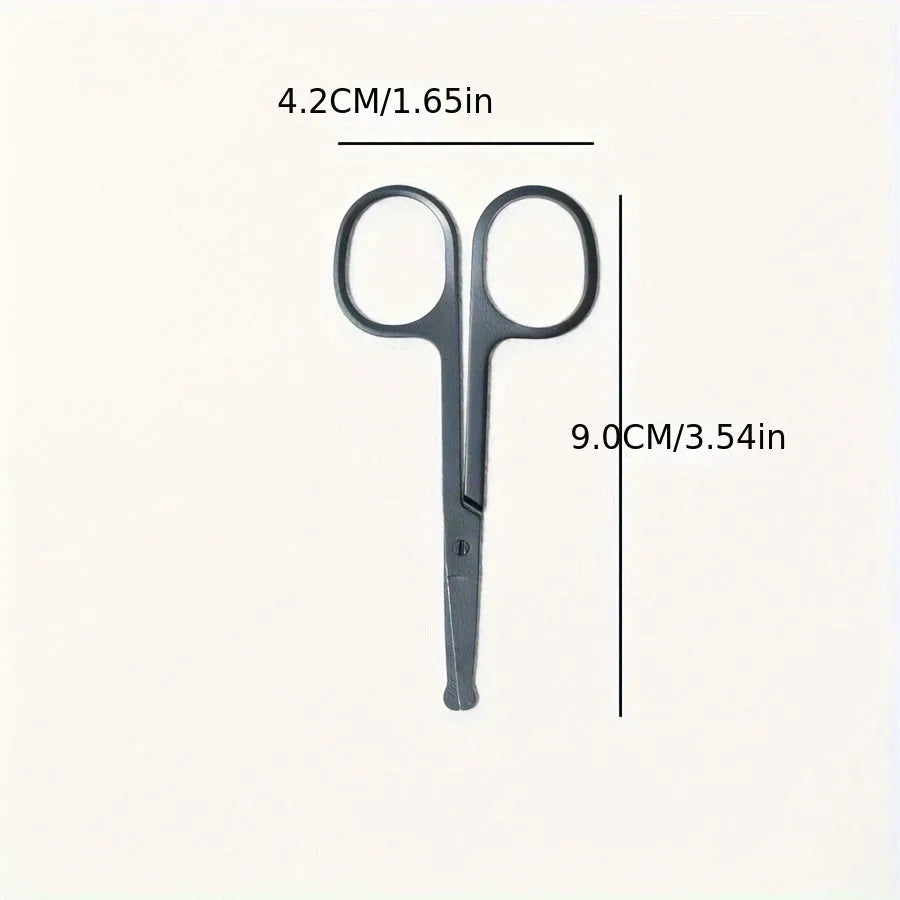 Black dual-ended pet grooming brush with soft brush and comb on a white background.
