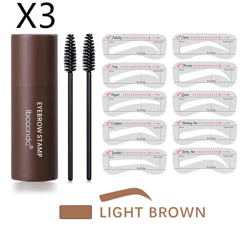 Hairline trimming and eyebrow powder in three natural brown shades for cosmetic hair fill