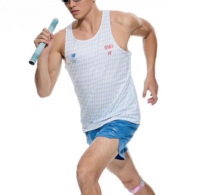 Men's black four-point stretch running shorts with laser-punched stitching detail