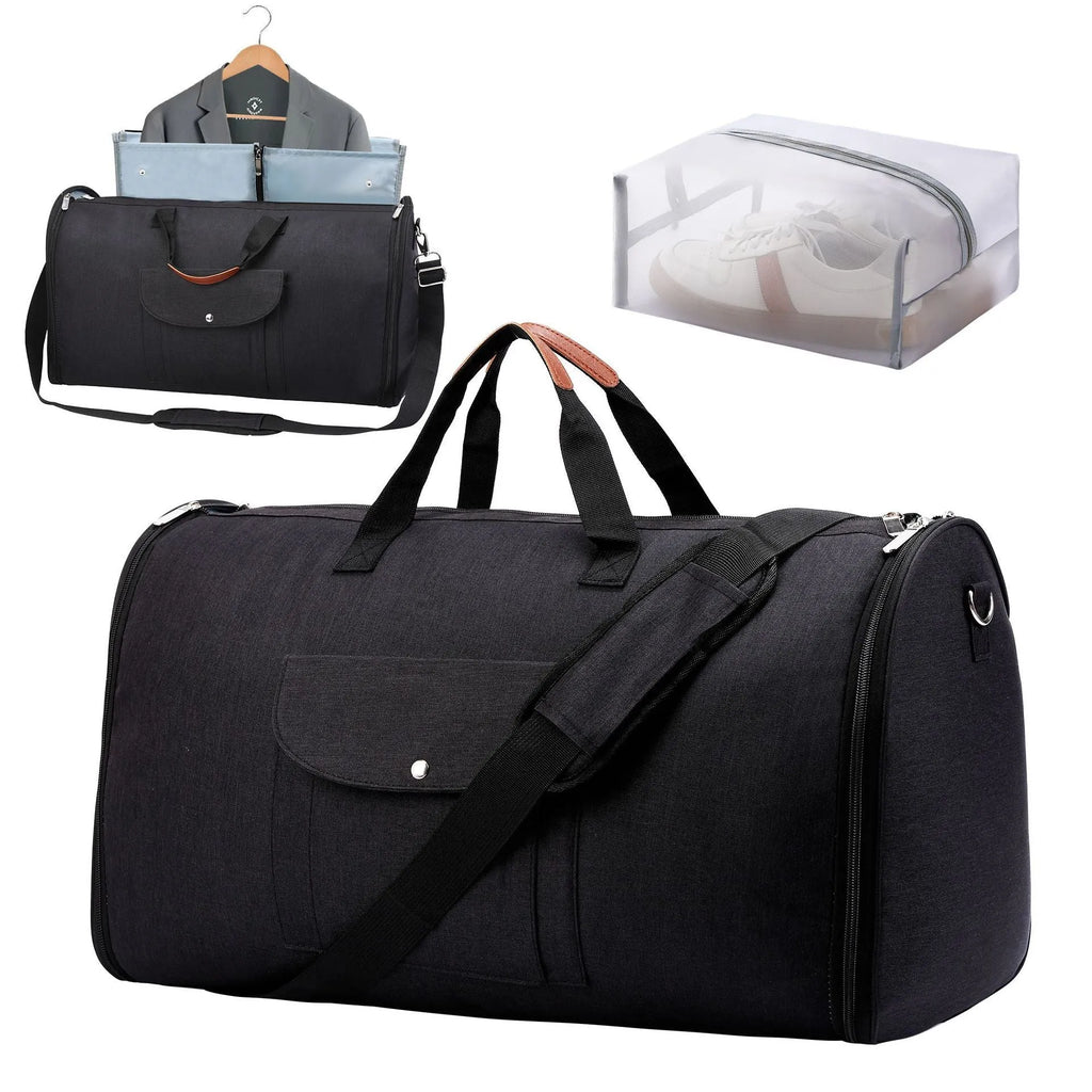 Folding multifunctional luggage duffel bag in Oxford cloth with 36-55L capacity