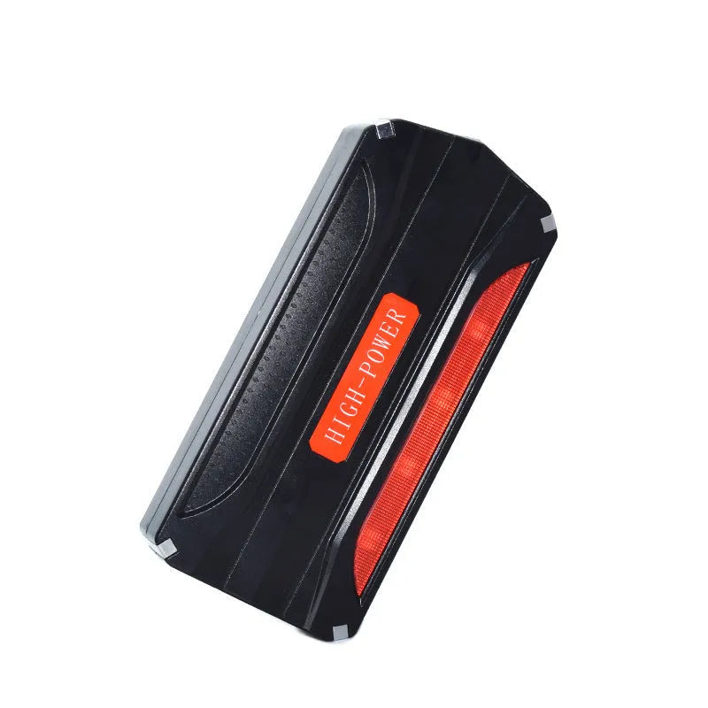 Black-red 12V vehicle emergency starting power supply with 7800mAh battery capacity