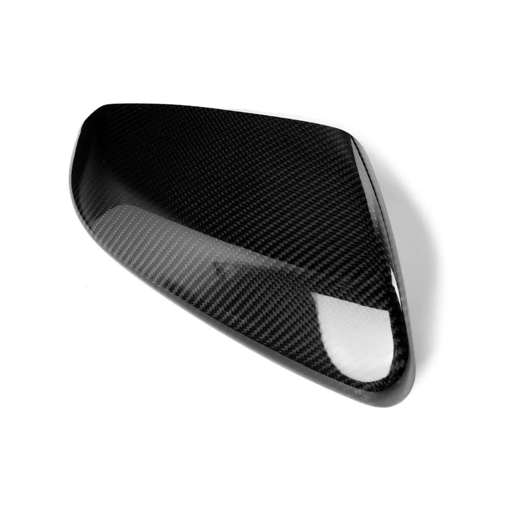 Carbon fiber rearview mirror shell sticker for Honda Civic 10th generation, 135x305mm, black