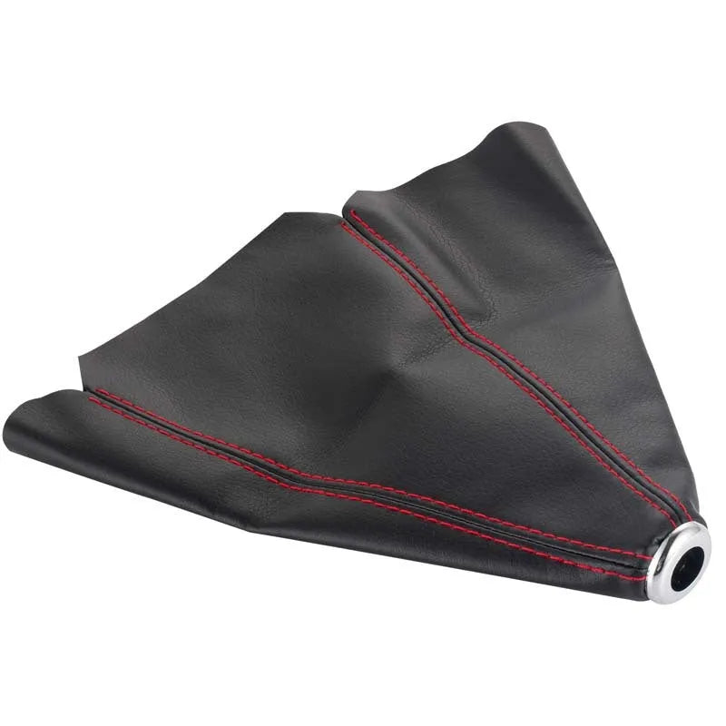 GM vehicle gear selector dust cover in PU leather, shown in multiple colour options with contrasting line details.