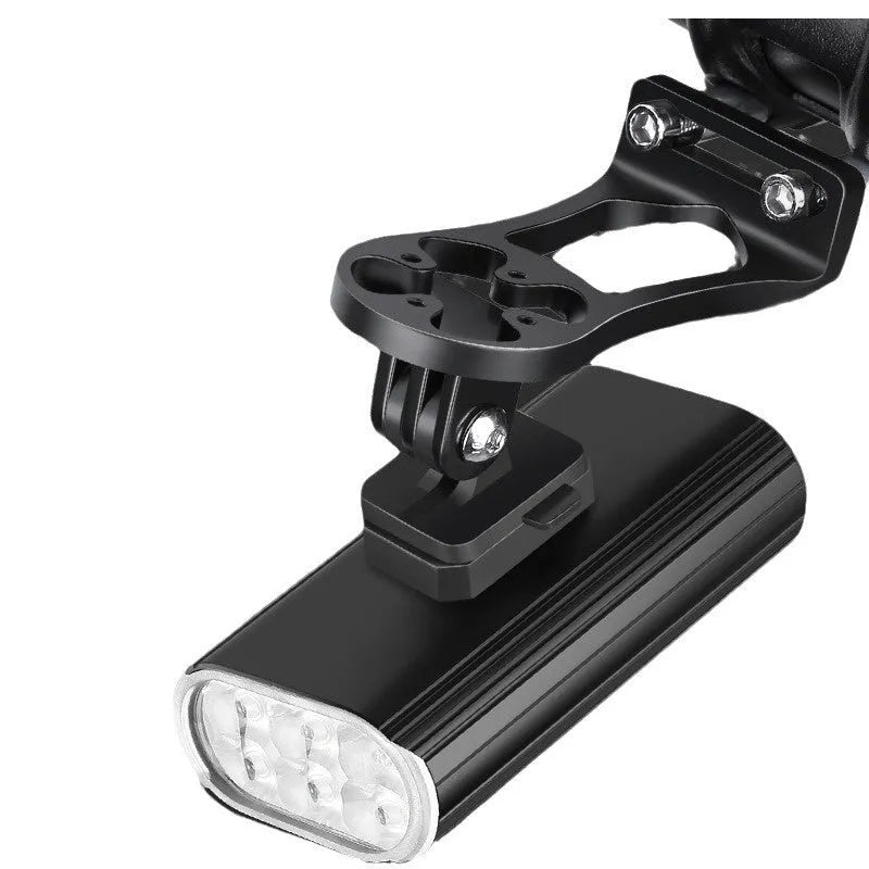 Aluminium alloy bicycle headlight with 2000LM output and USB Type-C charging port.