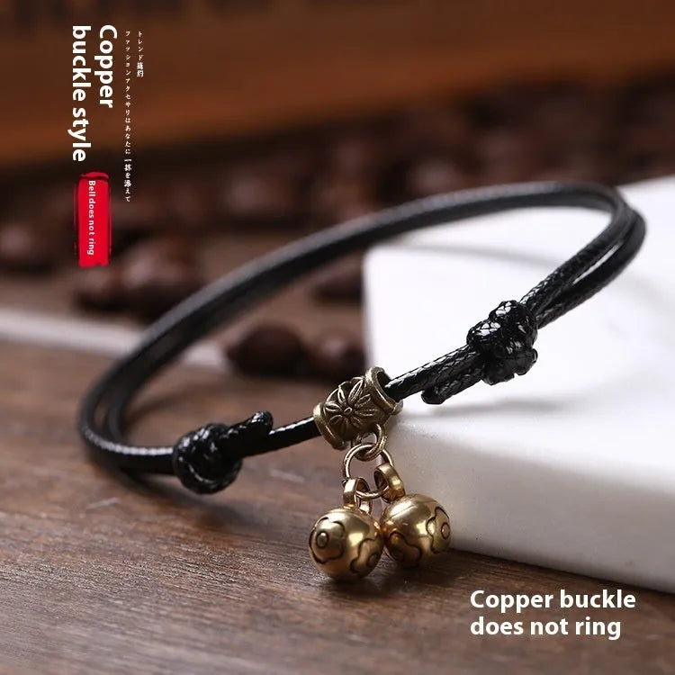 Small dog collar with brass bell and buckle in nylon material, adjustable from 8cm to 17cm length