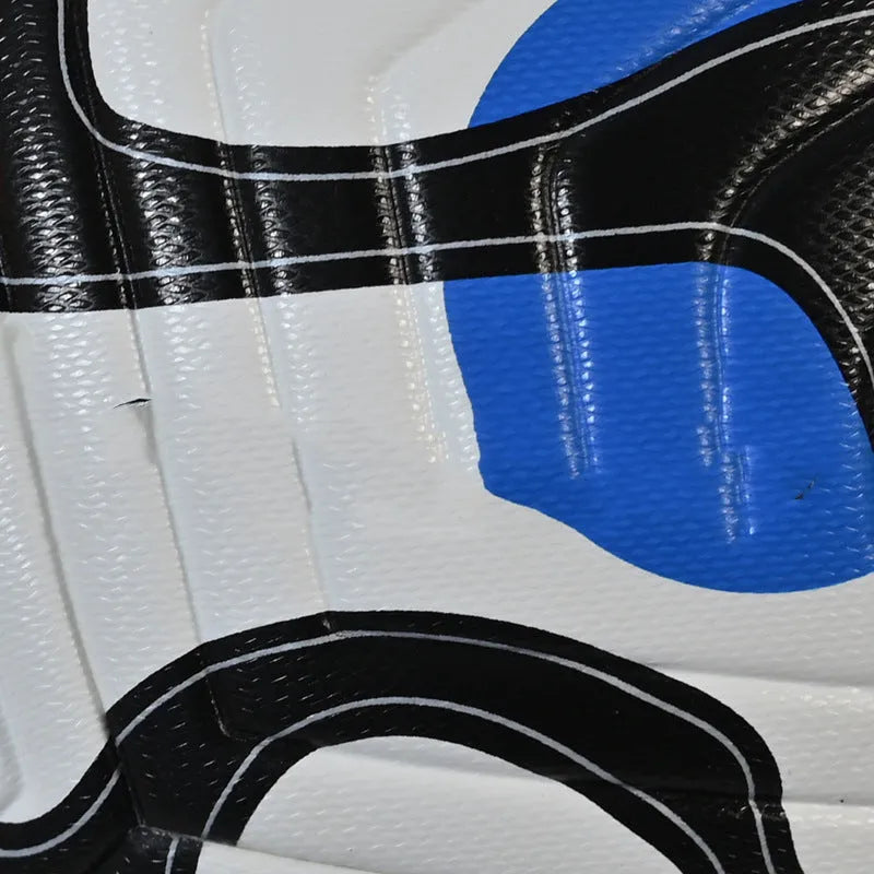 Kick-resistant seamless hot bonding football in No. 5 size, PU leather cover with butyl inner tube