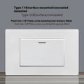 White 118 type 16A Israel socket panel, AC220-250V, 4000W, 118x75mm, CE certified