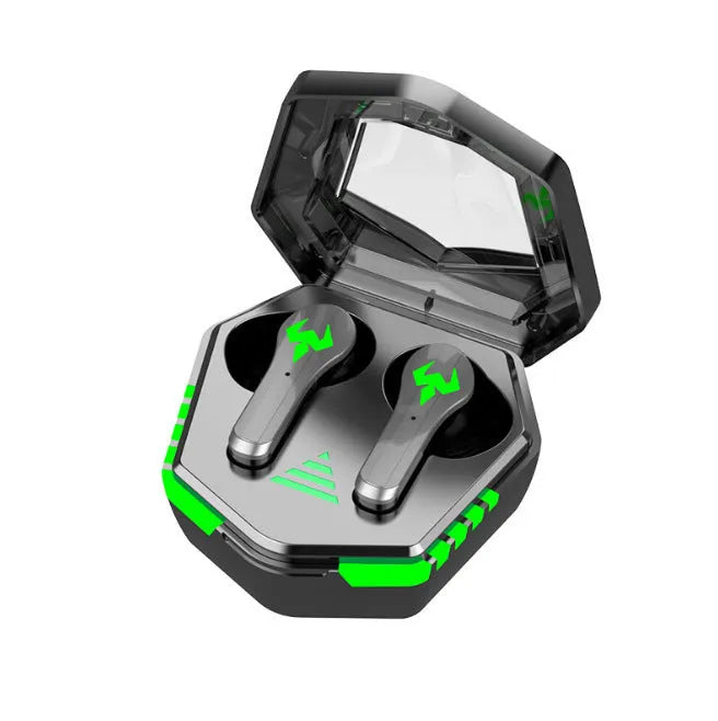 Black N35 gaming Bluetooth wireless in-ear headset with earplugs