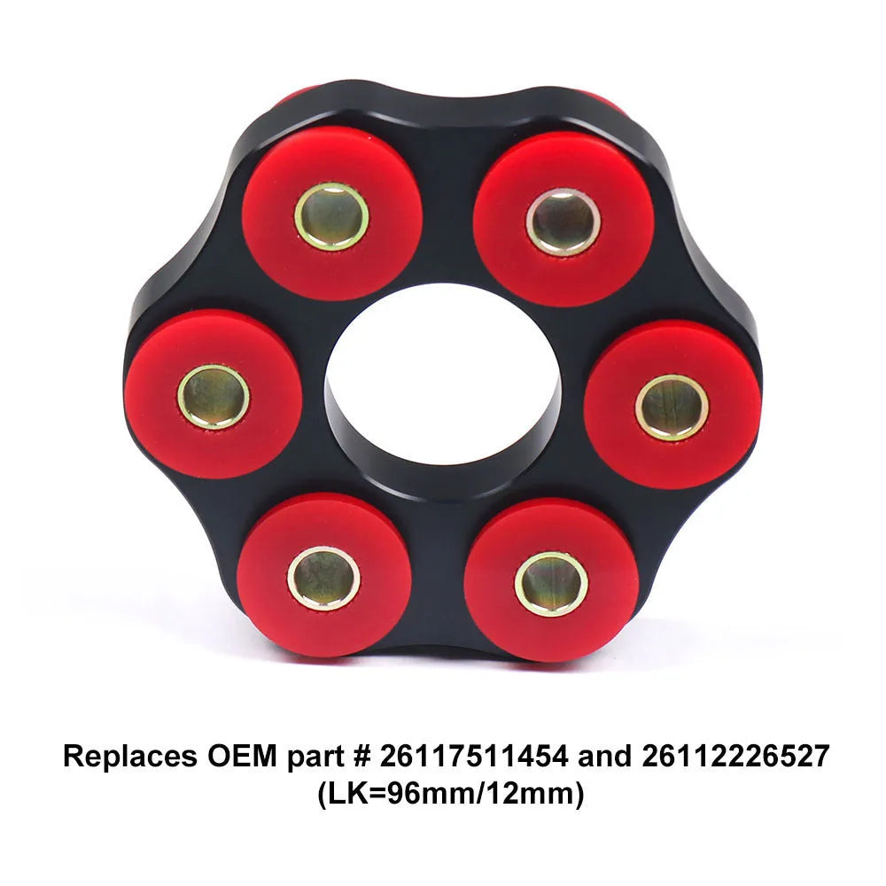 Red polyurethane aluminium drive shaft connecting plate bracket for BMW E46 E36 E30 and E28 models