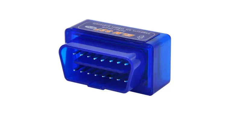 Compact OBD2 Bluetooth automotive diagnostic scanner for fault code reading and sensor monitoring