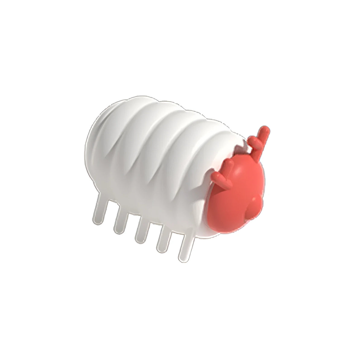 White interactive electric cat toy, silicone and PP, USB Type-C rechargeable, 47 x 29 x 27 cm