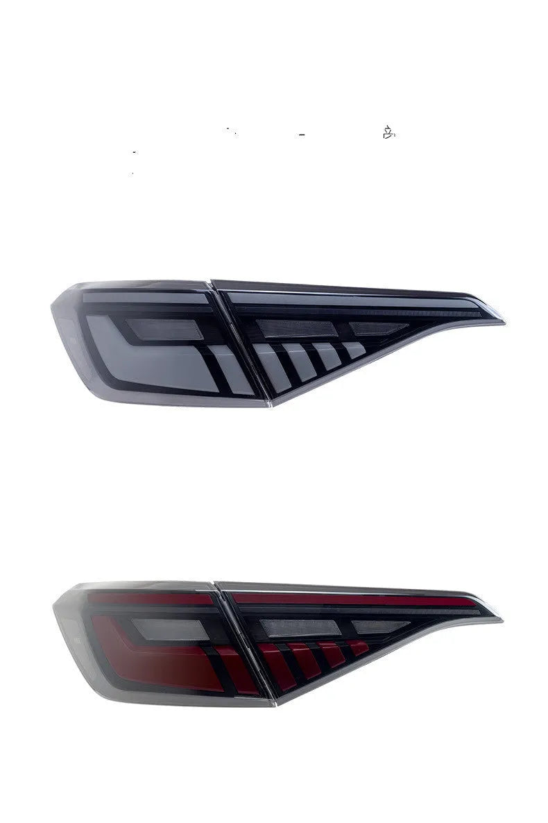 11th generation Honda Civic black and red LED tail light assembly with sequential indicators