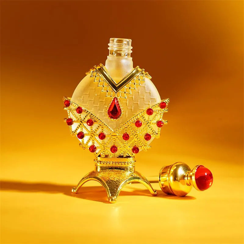 Concentrated perfume oil 12ml and 35ml glass bottles with floral fragrance and essential oil