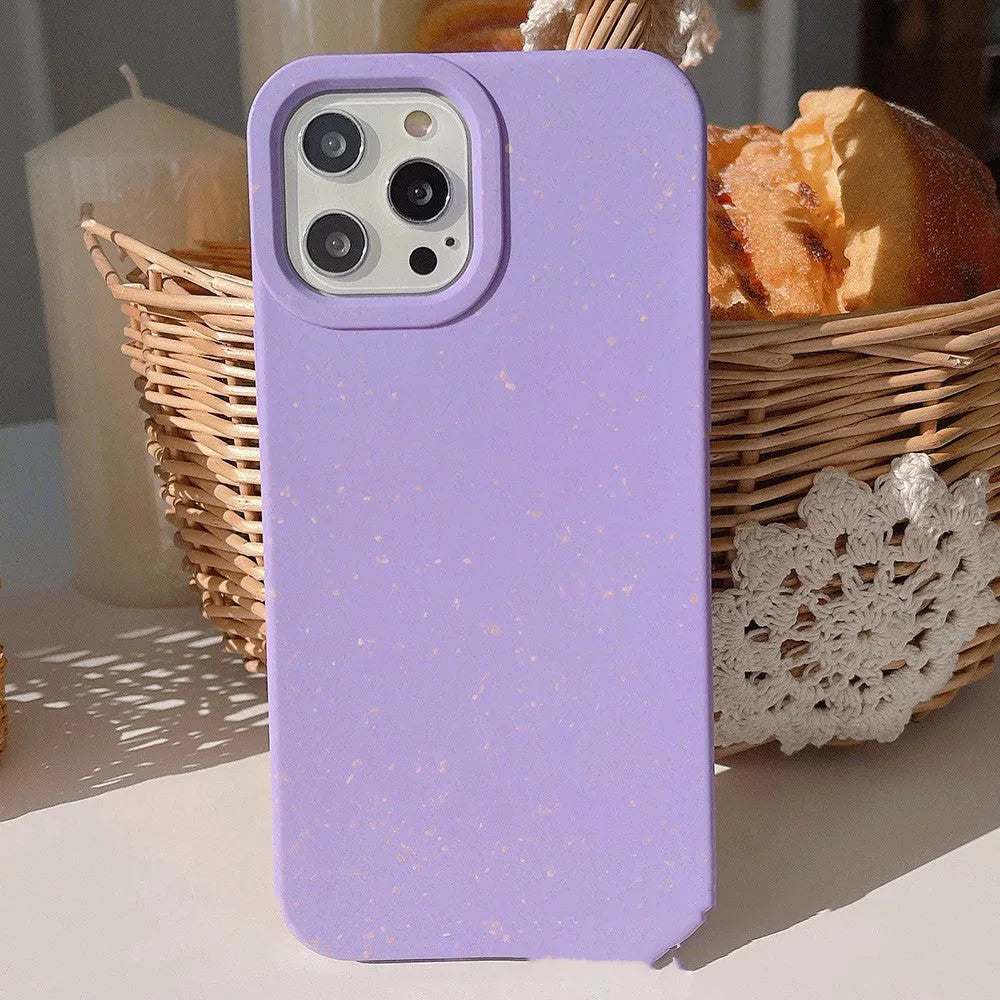 Fully degradable wheat straw fibre phone case for iPhone 14 Pro Max in multiple colour options