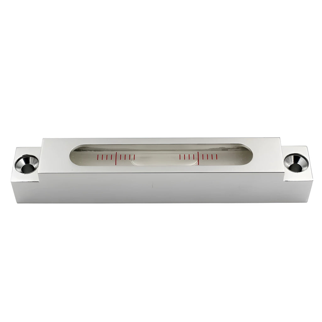 132mm metal spirit level with glass vial for machine tool decoration and precision alignment