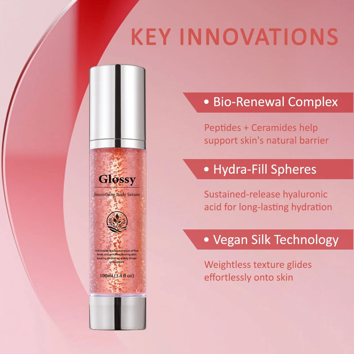 100ml moisturizing body oil bottle for family use, suitable for general-purpose, oily, dry, and mixed skin types