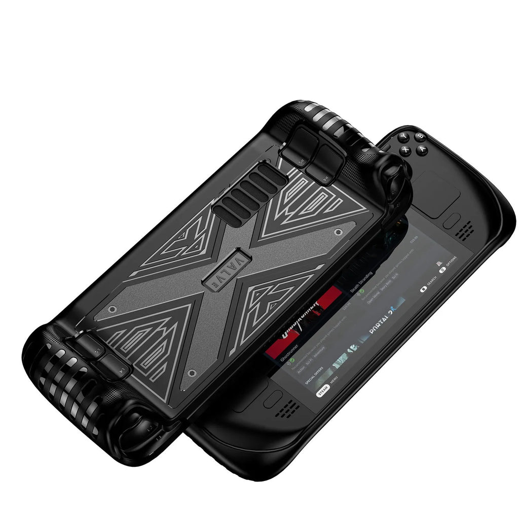 Red, blue, and black TPU silicone protective covers for gaming consoles