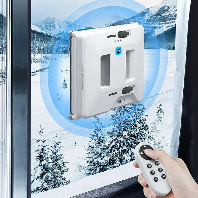 Intelligent small window cleaner robot automatic glass window cleaner in white plastic