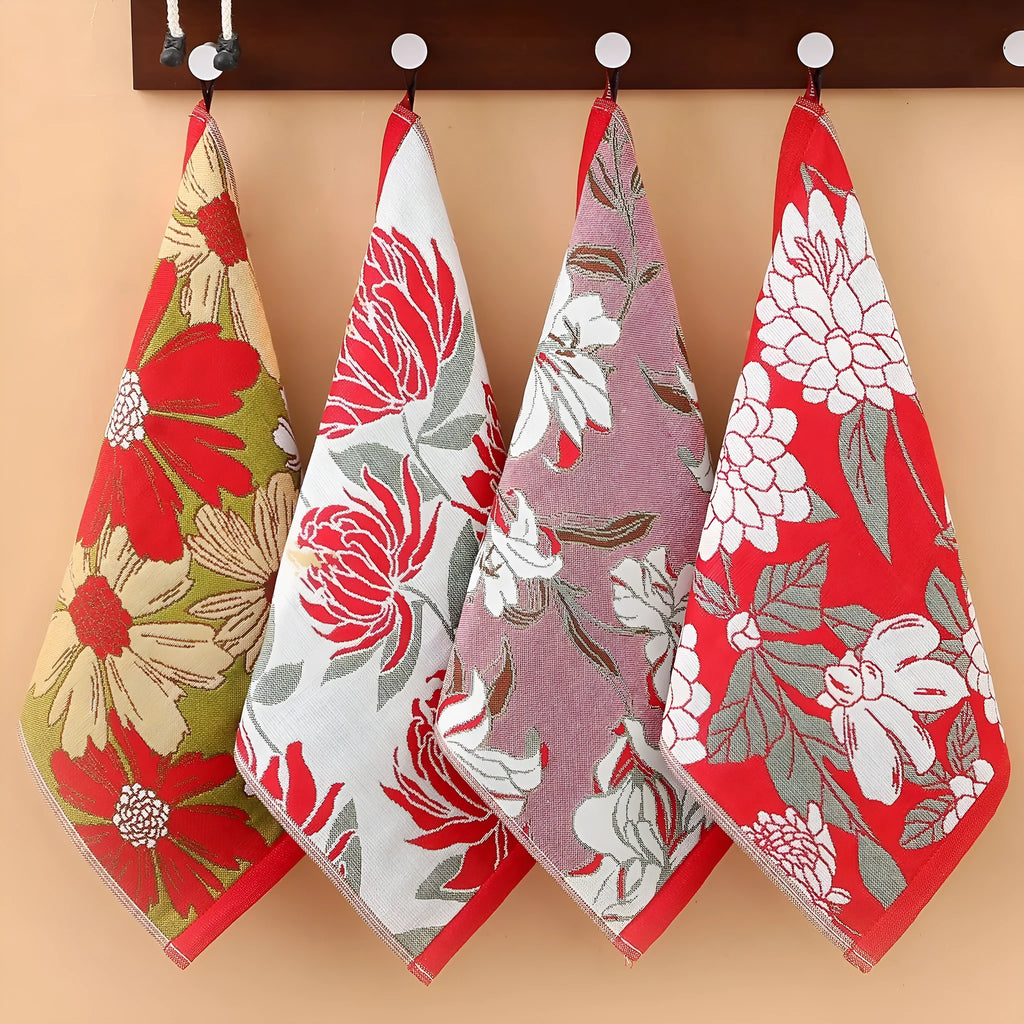 Class A pure cotton gauze square towel 40x34cm hanging handkerchief for face washing