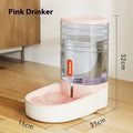 Automatic pet drinker fountain feeder 3.8L large capacity for cats dogs in blue grey pink green colours