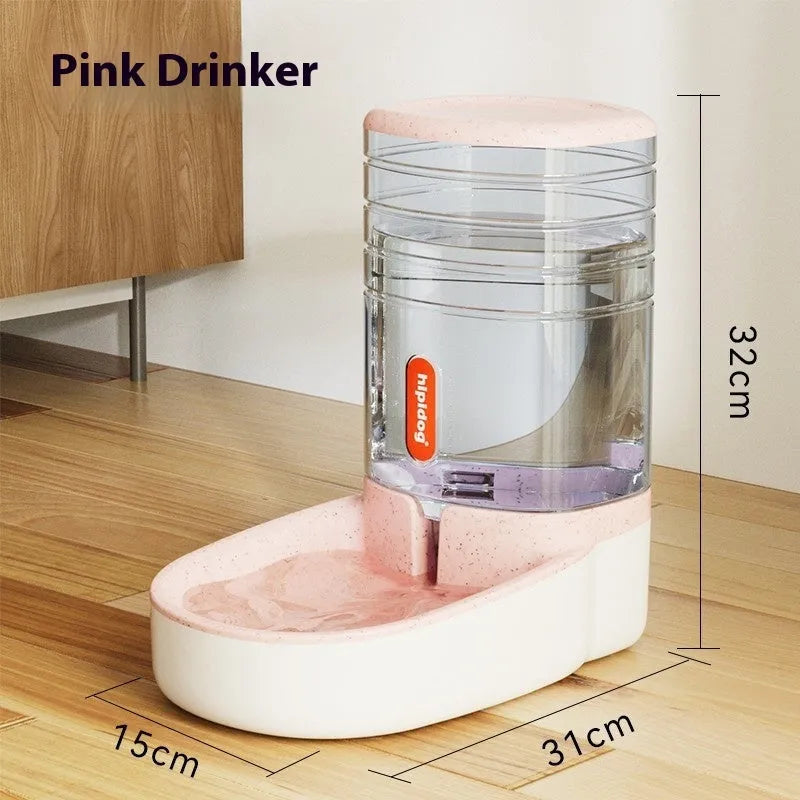Automatic pet drinker fountain feeder 3.8L large capacity for cats dogs in blue grey pink green colours