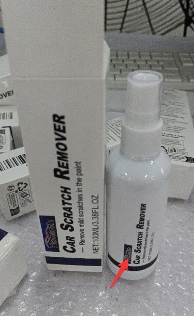 Car scratch repair spray in aerosol can for paint surface scratch removal and sealing glaze coating
