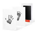 Baby hand and foot print kit with non-toxic disposable ink pad and 35x18cm photo frame