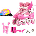 Children's adjustable roller skates with aluminium frame and PU foam wheels in multiple colours