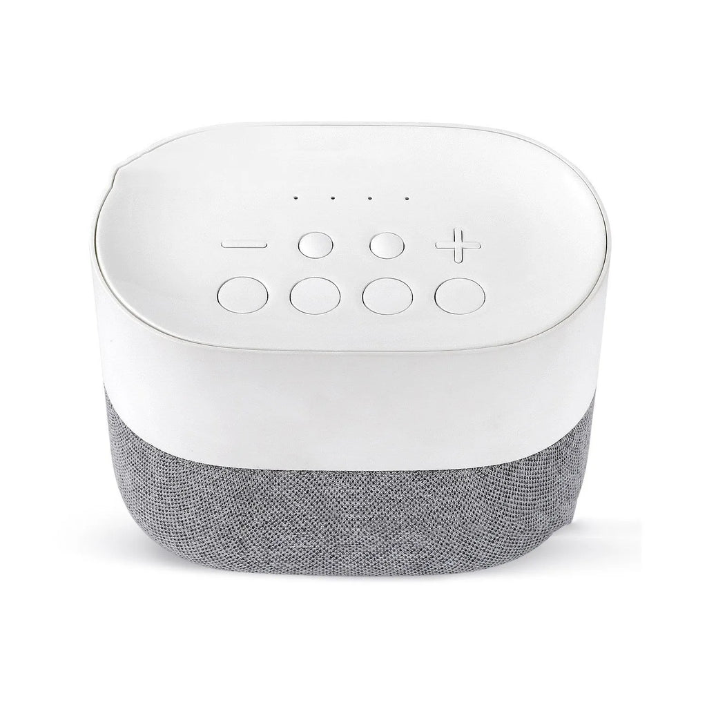 White noise speaker with 26 sounds, night light, and fabric finish, 142x86x126mm