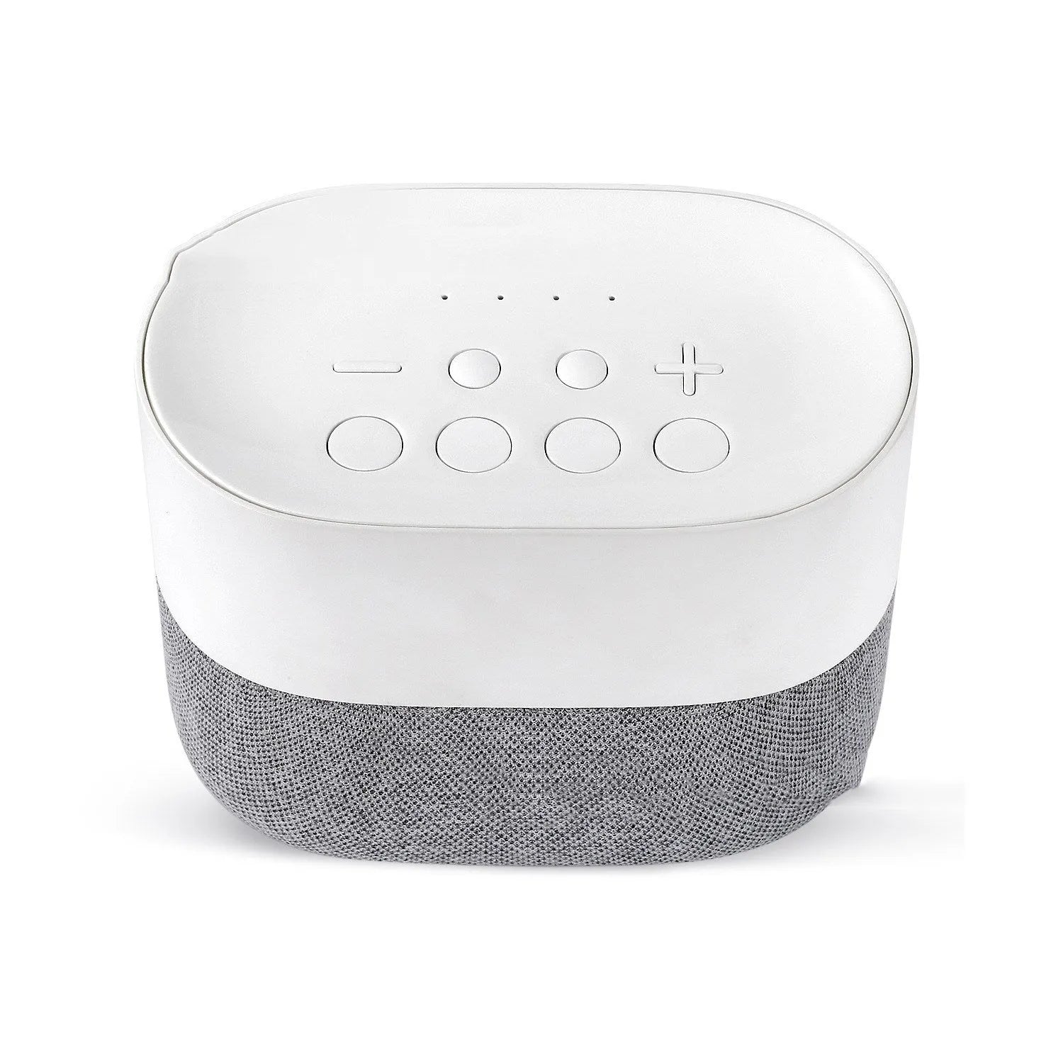 White noise speaker with 26 sounds, night light, and fabric finish, 142x86x126mm