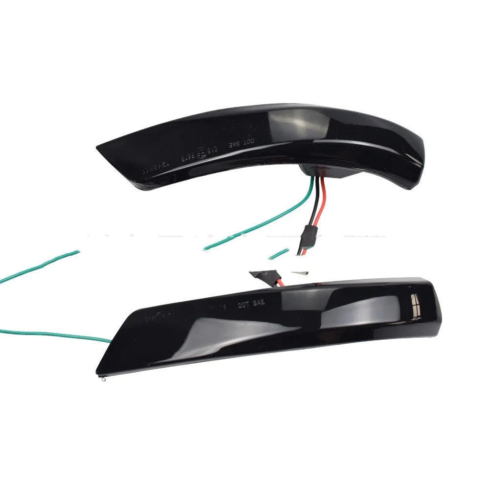 Pair of blue and yellow two-tone LED waterfall lights for Ford Focus and Mondeo footwells.