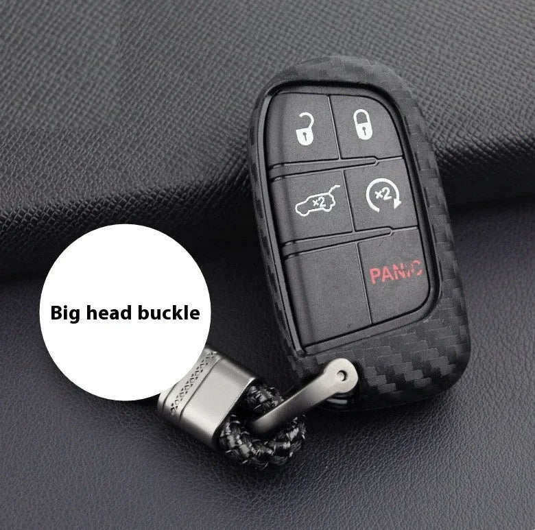 Silicone car key protection case for Dodge Chrysler Fiat remote keys with packaging options