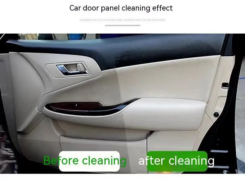 Wash free fabric roof foam decontamination cleaner bottles with cleaning towels and sponge wipes for interior ceiling cleaning