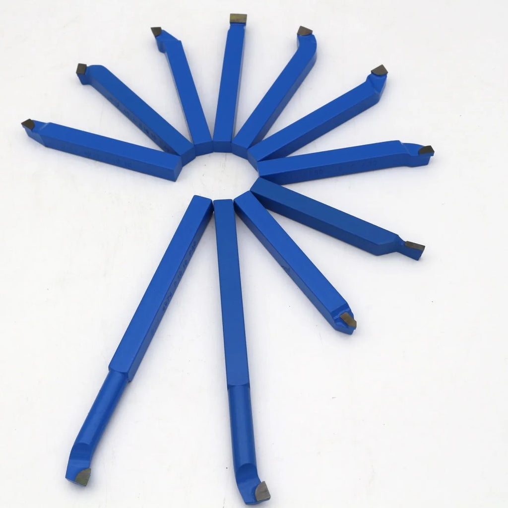 11pcs welding turning tool set in aluminium box with carbide tips for home micro lathe