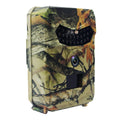 16MP hunting game camera with infrared night vision in yellow brown plastic housing