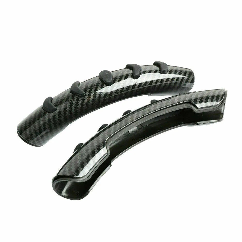 Carbon fibre black anti-skid steering wheel sleeve for 38cm diameter
