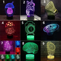 Modern black and colourful LED desk lamp with touch controls and remote on study desk